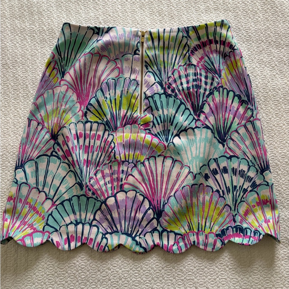 Lilly Pulitzer Multicolor Shell-Print Stretch Mini Skirt - Picture 3 of 3
